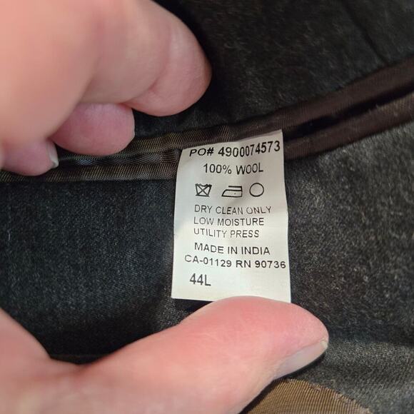 Lauren Ralph Lauren Dark Brown Wool Sports Coat Suit Jacket Men's 44L - Picture 12 of 14